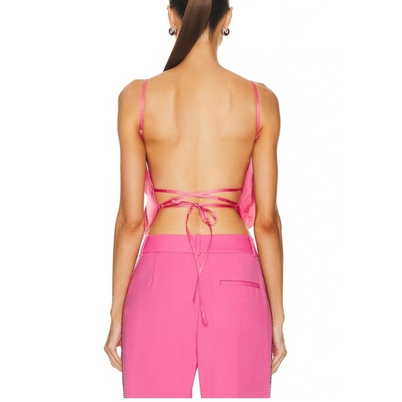 NWOT Cult Gaia Rosa Top Rosado Pink XS - Picture 3 of 6